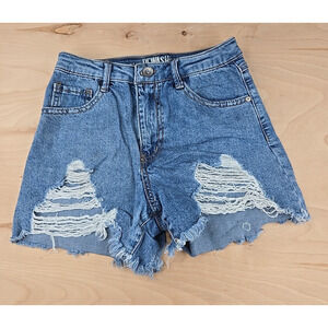 Rewash Jean Cutoff Shorts Super High Rise Womens 1/25 Vintage Reunion Distressed